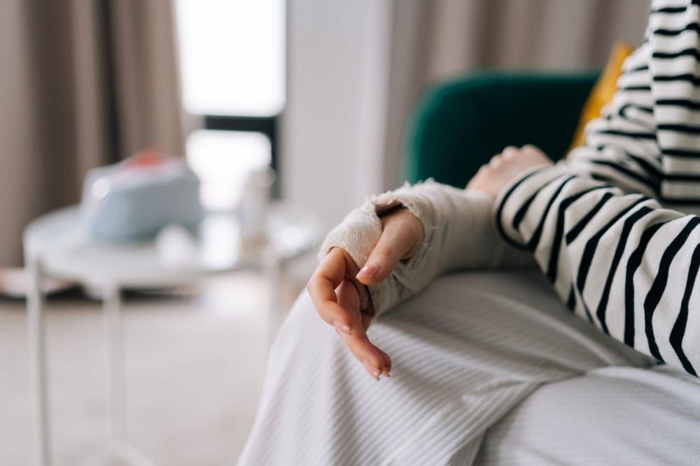 An Injured Woman Photo of an Injured Woman