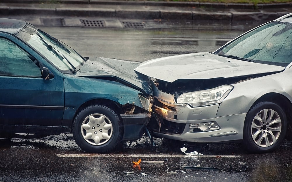 Two Vehicle Front Row Collision Two Vehicle Front Row Collision
