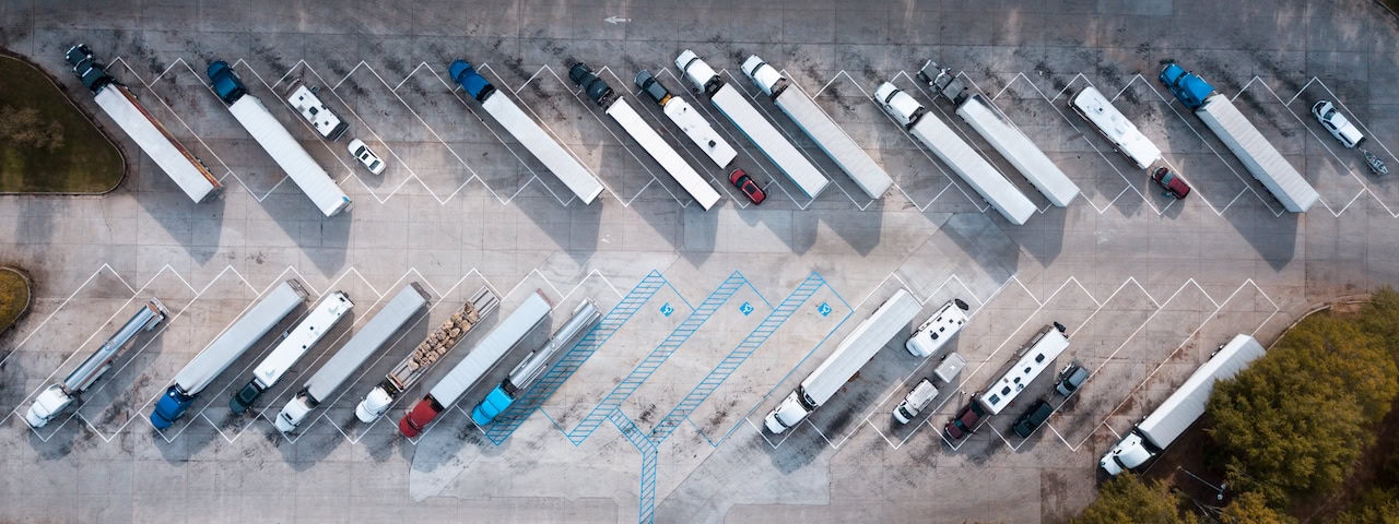 Truck Stop A Truck Stop From Above